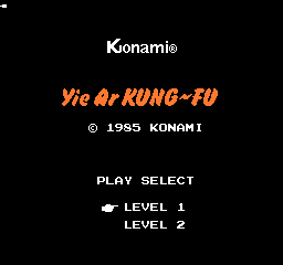 Yie Ar Kung-Fu Title Screen